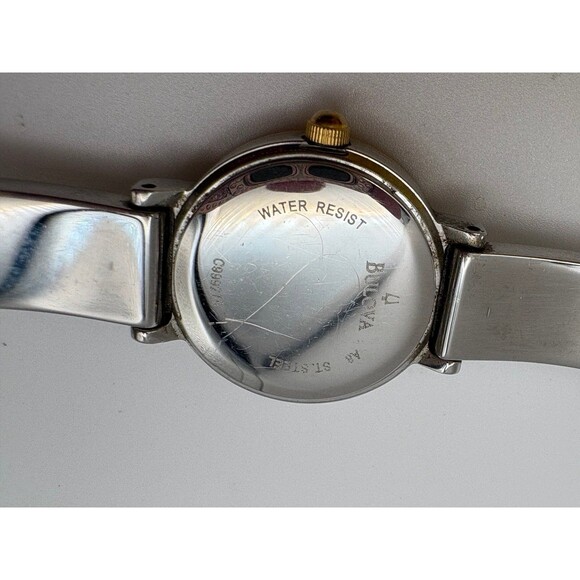 Bulova C999276 Two-Tone Crystal Jewelry Watch - Bangle Bracelet main image 8